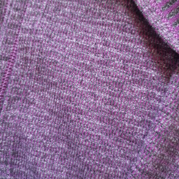 Lululemon Vinyasa Scarf  Rulu in Mini Check Pique Ultra Violet Heathered Black - Picture 5 of 10